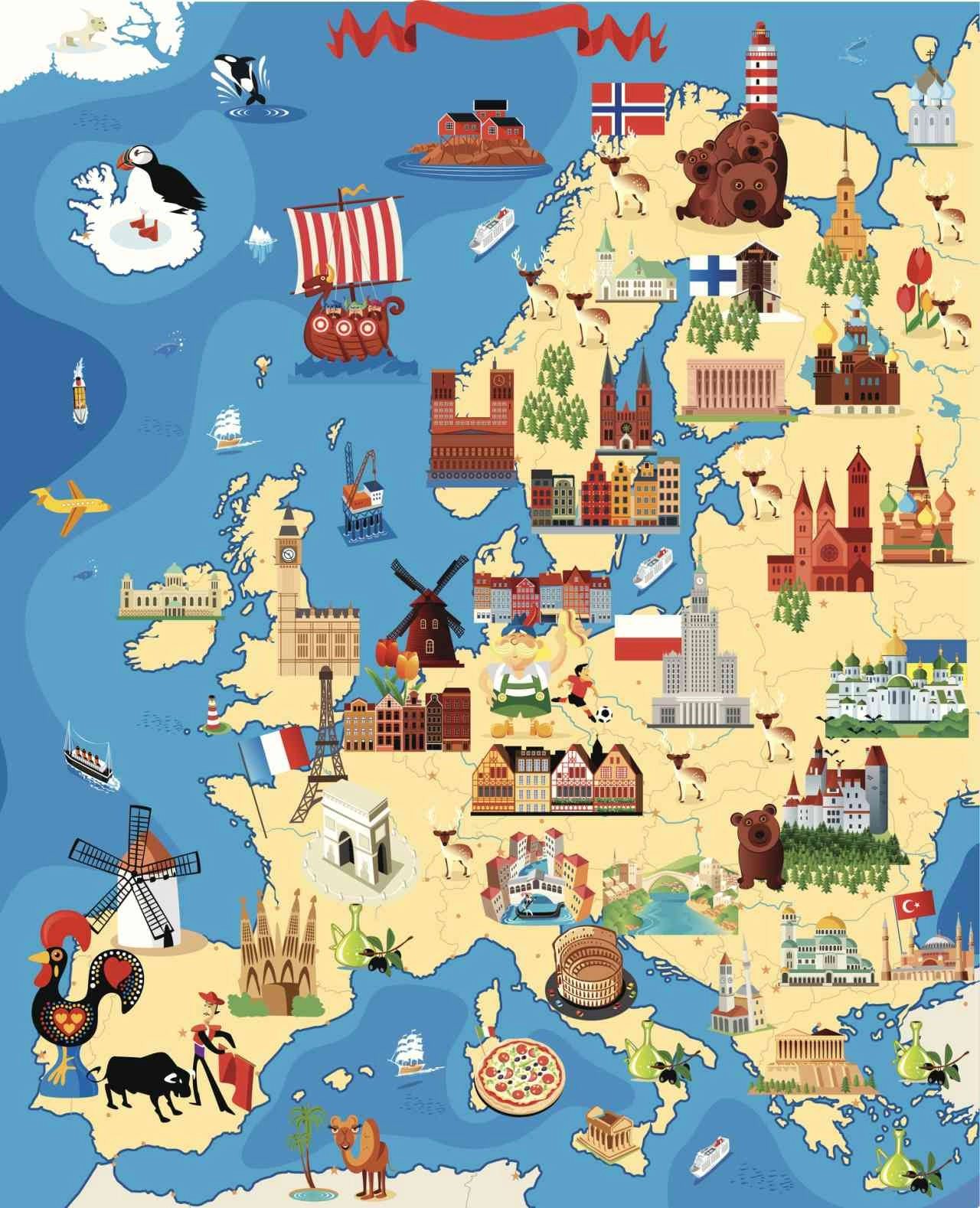 Mappa europea, Credits iStockPhoto