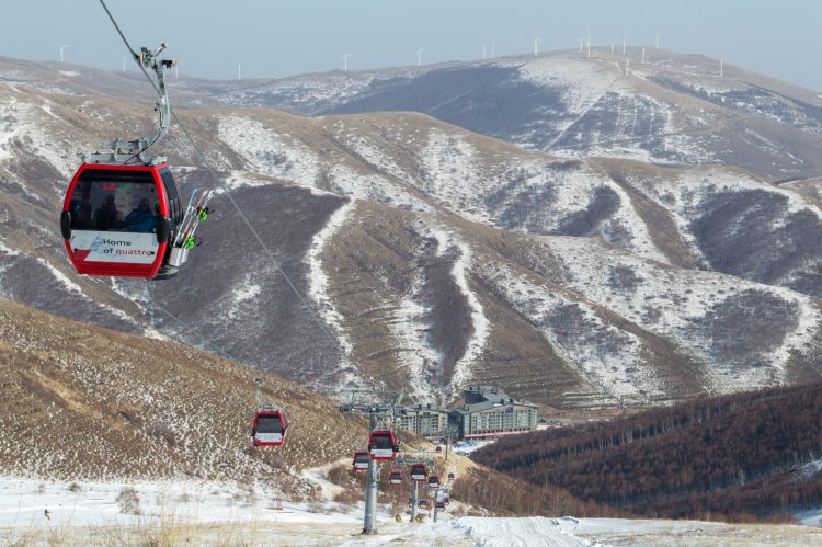 Località olimpica di Genting, sede delle Olimpiadi invernali di Pechino 2022.