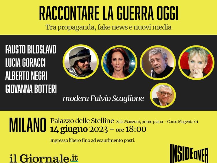 “IlGiornale.it e InsideOver presentano un nuovo evento: ‘Raccontare la guerra oggi'”