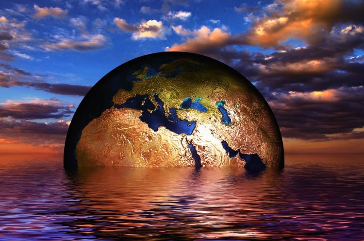 earth, globe, water @ Pixabay